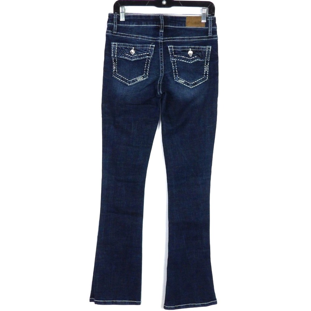 DAYTRIP Medium Wash Stretch Mid-Rise VIRGO Boot Cut Denim Jeans Women's 26 - Picture 3 of 7